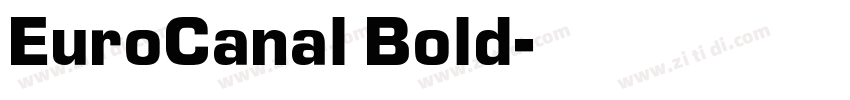 EuroCanal Bold字体转换